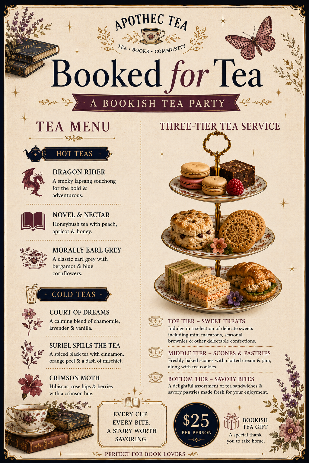 Booked for Tea: a Bookish Tea Party